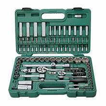 94pc 1/4" & 1/2" Socket Ratchet Screwdriver Bit Set with Case