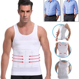 Slimming Vest For Men - White