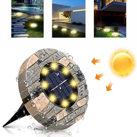 Solar Ground Lights four Pcs