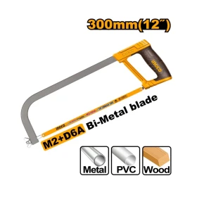 INGCO 12Inch Hacksaw Frame with Blade - HHFS3068