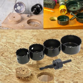 5pc Hole Saw Set Drill Bit Cutting Cutter