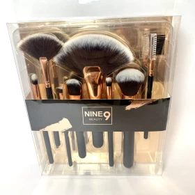 Black And Gold Brush Set - 8 Pcs