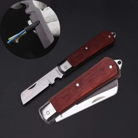 folding straight knife Harden