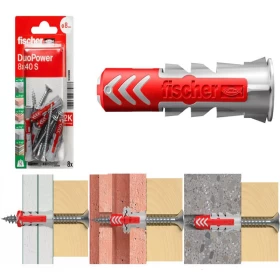 Fischer DuoPower 8 x 40 S With Screw 534998