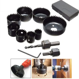 11 Pcs Hole Saw Drill Bits Multi-size Woodworking Cutting Tools
