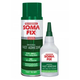Super Glue Universal Fast Adhesive With Activator. Somafix S661
