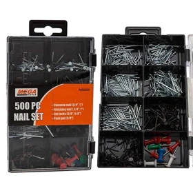 Mega M82850 Nail Set - 500 Pieces