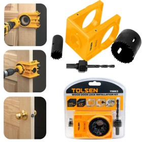Tolsen 4pcs Lock Installation Hole Saw Set - 75863