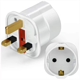 Plug Adaptor European to UK Adapter