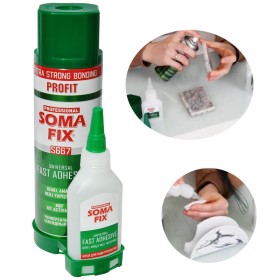 Super Glue Universal Fast Adhesive With Activator. Somafix S663