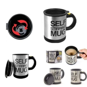 Self Stirring Stainless Steel Coffee Mug