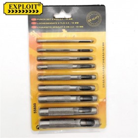 9 Pcs Hollow Hole Punch Set Leather Hole