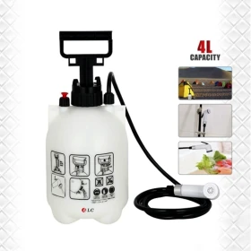 Dlc Portable Manual Water Shattaf 4 Liter Black White