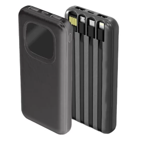 Power Bank With Build In 4 Cables