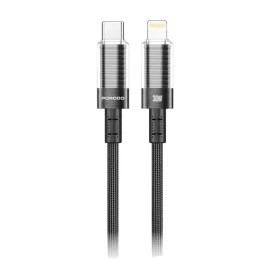 Porodo Transparent Shell USB-C To Lightning Cable PD-CBL0026-BK-L