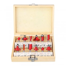 12Pcs Carbbide Router Bit Set