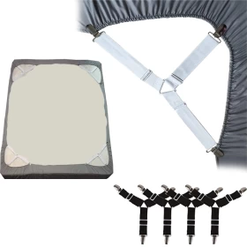 Triangle Bed Sheet Clips - 4 Pcs