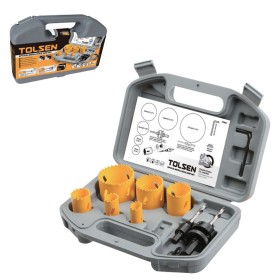 TOLSEN 9PCS BI-metal hole saw set 75861