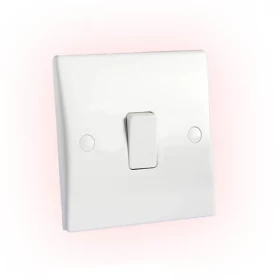 10a 1 gang 2 way switch White HB VK0202