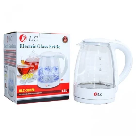 DLC Glass Electric Kettle - 1.8L - 1850-2200W - White - DLC-38120
