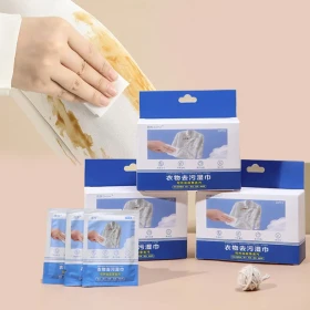 Instant Clothing Stain Remover Wipes – 20 Pcs