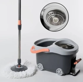 Spin Mop and Bucket with tier