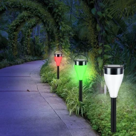 Solar powered lights and path lights