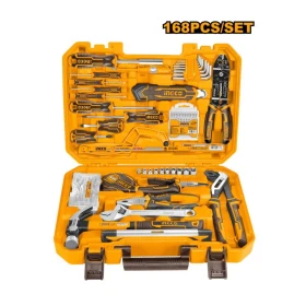 INGCO 168 Piece Deluxe Manual Hand Tool Set in Hard Case