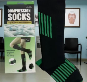 Comfortable compression stockings for the feet