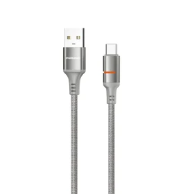 Porodo USB-A To USB-C LED Light Cable PD-CBL0027-GY-C