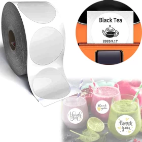 Thermal Labels Stickers Rectangular