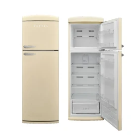 Vestel Retro Double Door Refrigerator 460 Liters 16.2 CFT, Beige
