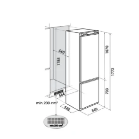 Refrigerator 177 cm - Built-in