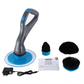 Electric Cleaning Brush with Brush Heads Bathroom Surface Bathtub Shower Tile Brush