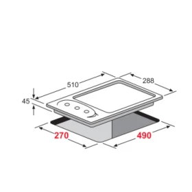Electric Hot Plates 60 cm - Built in