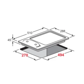 2 Vitoceramic 30 cm - Built in
