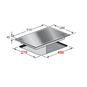 2 Zone Induction 30 cm - Built in