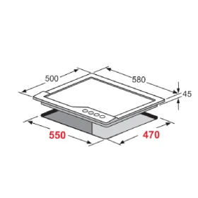 Gas Hob 60 cm - Built-in