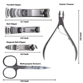 High Quality Manicure Set - 12 pcs