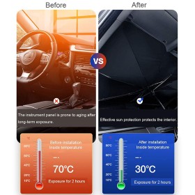 Foldable Car Windshield Sun Shade Umbrella