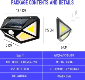 LED LAMPA SOLARNA 100