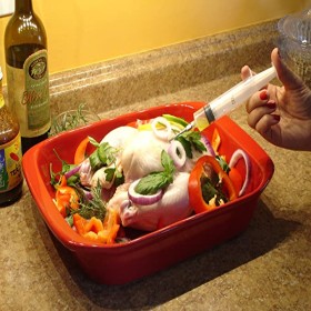 Flavor Injector Syringe Cooking Chicken