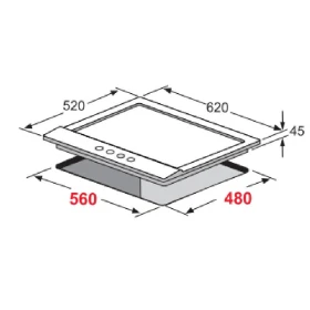 Gas Hob 60 cm - Built in