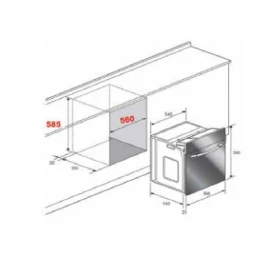 Electric oven 60 cm - Built in