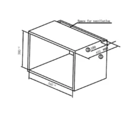 Microwave 34 liters - Built-in