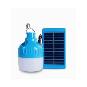 Solar powered portable LED lamp
