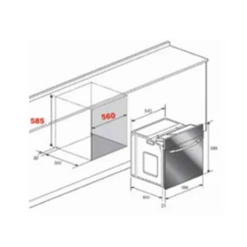 Gas Oven & Electric grill - Built in