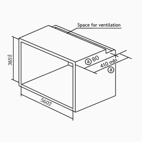 Microwave 23 Lt - Built in